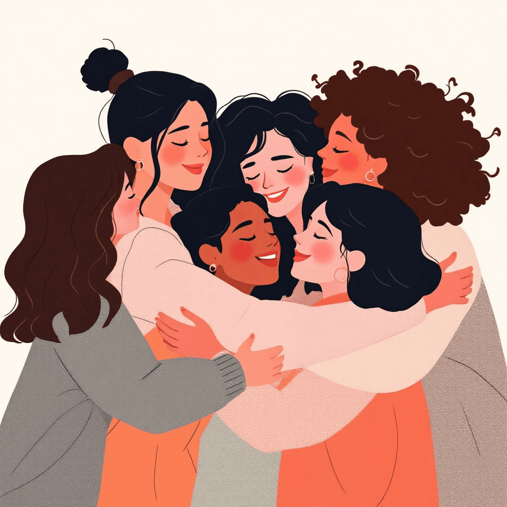 Women supporting each other